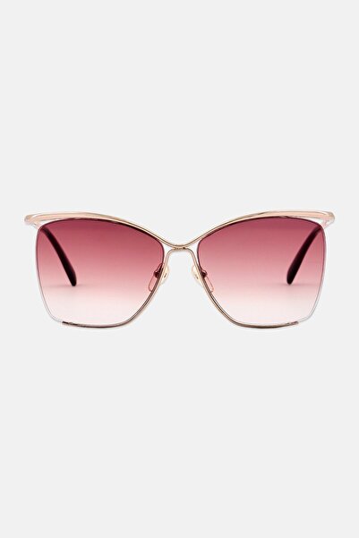 Longchamp Women LO132SL Oversized Sunglasses, Gold