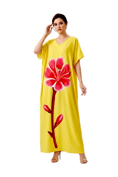 NO BRAND Women's House Dress floral print.,Summer dresses