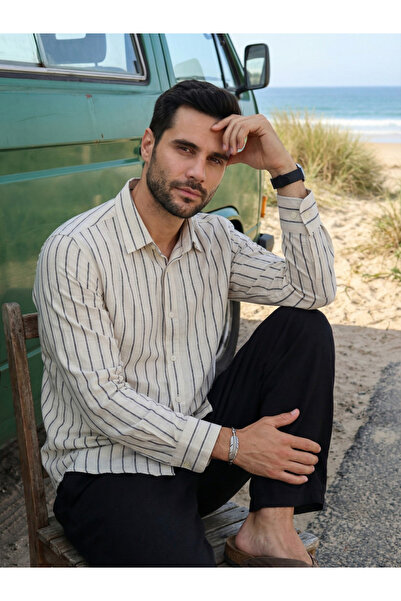 TRULOOM By Styli Men Comfort Striped Casual Shirt