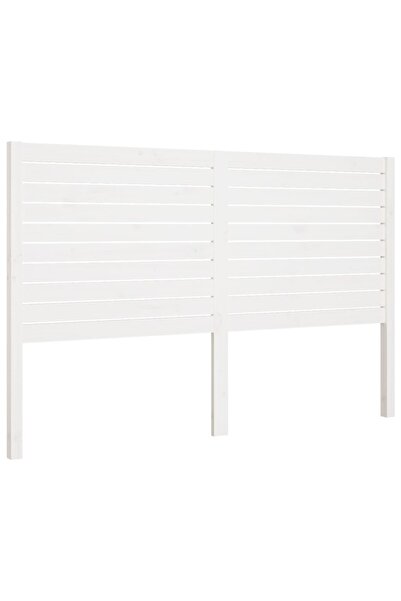 vidaxl Tăblie de pat, alb, 206x4x100 cm, lemn masiv de pin
