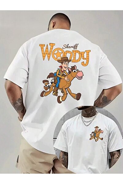 SVART WEAR Sheriff Woody Printed Oversize Crew Neck Summer T-Shirt