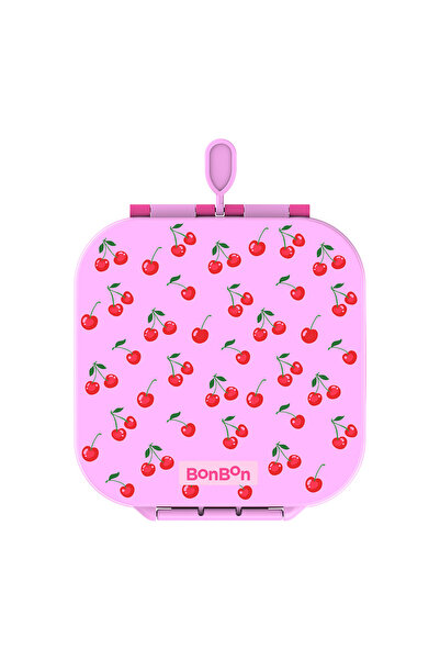 BONBON - 3/4-Compartment Lunch Box With Insulated Food Jar - Cherries