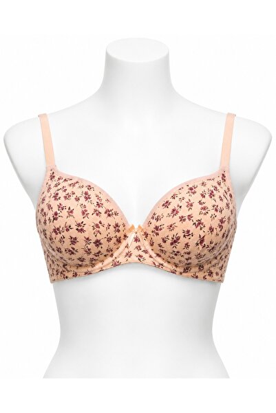 MADE Women's Daily Bra with Floral Pattern and Padded Size 46
