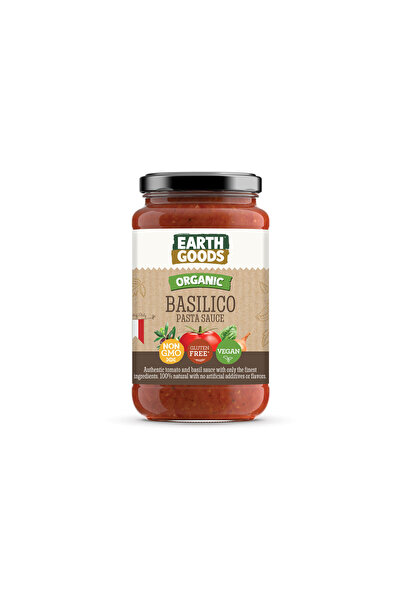 Earth Goods Organic Basilico Pasta Sauce - vegan, GMO free, gluten free 350 gr