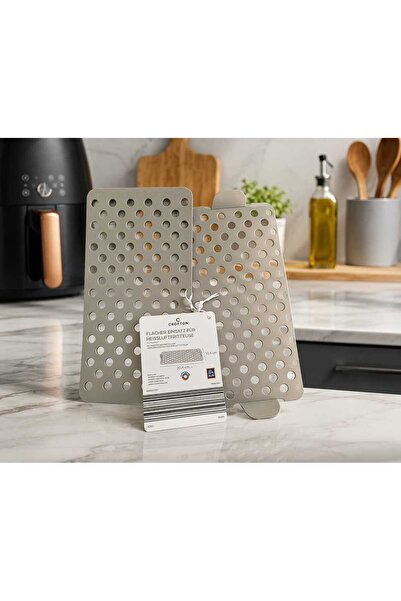 Home Top Bottom Set of 2 perforated silicone inserts for Air Fryer