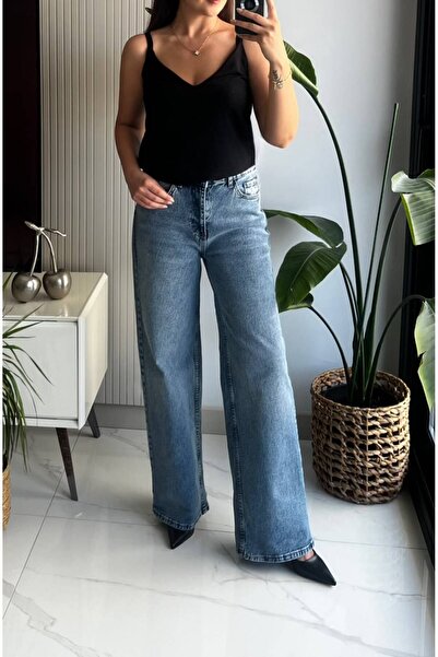 Flow Yüksek Bel Wide Leg Jean