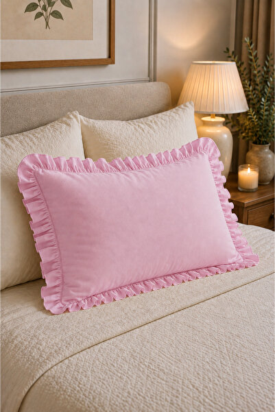 Ganita home Soly Fırfırlı Yastık Kılıfı | 1 Adet | 50 x 70 cm