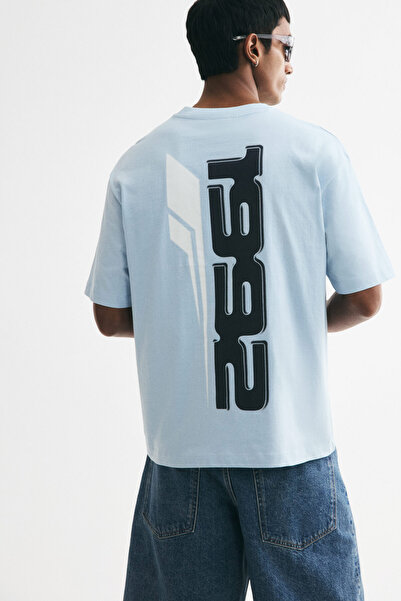H&M Baskılı Tişört Relaxed Fit