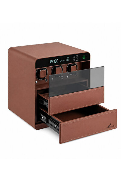 STAND MARKET Watch Winder Suite Collection | 3 Slotlu Premium Saat Kurma Dola...