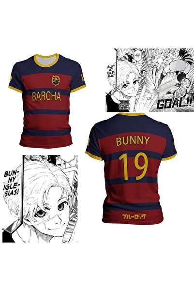 FREAK T-SHIRT Blue Lock Barcha BUNNY IGLESIAS 19 Number Forma Unisex T-Shirt