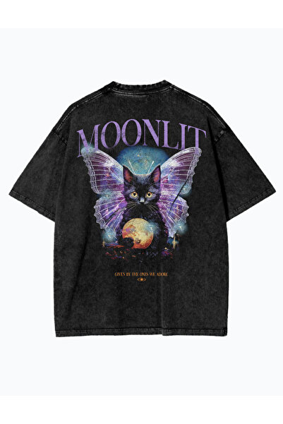 bellanova Unisex πολύχρωμο μπλουζάκι με στάμπα Oversize Streetwear Άνετη εφαρ...