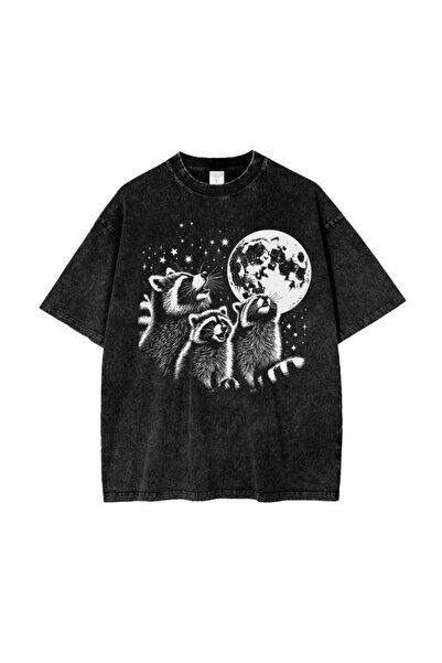 bellanova Unisex πολύχρωμο μπλουζάκι με στάμπα Oversize Streetwear Άνετη εφαρ...