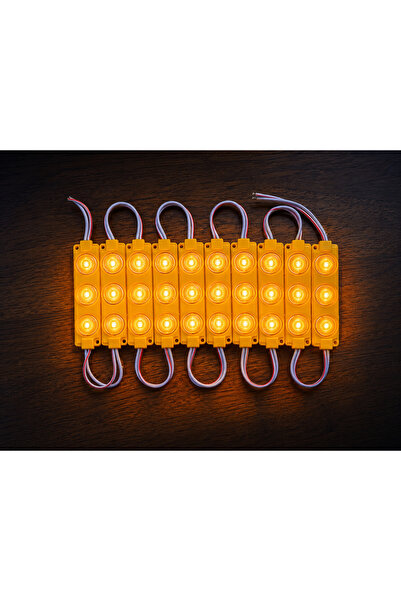 cabbaroğlu ticaret 3 Çipli Ayak Altı LED Modül Seti 12V Araç İçi Ambiyans Ayd...