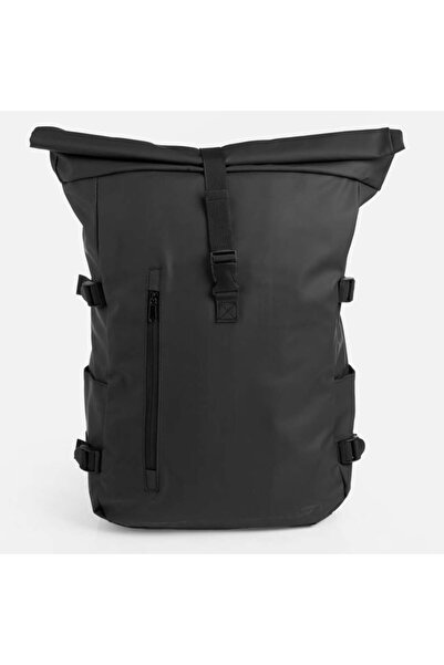OEM Rucsac din piele artificială neagră 35 x 25 x 54 cm