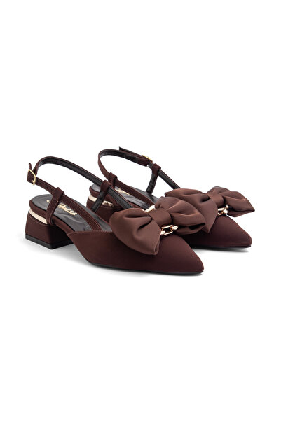 Mamito Ayakkabı Sup 3648 Low Heel Shoes with Bow Detail
