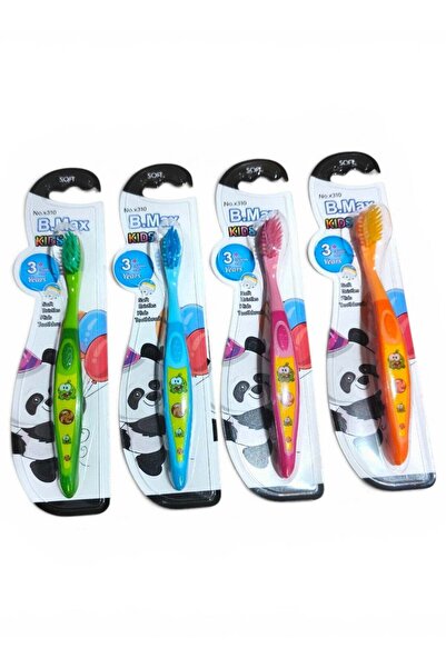 BMAX Set of 4 Kids Toothbrushes Soft