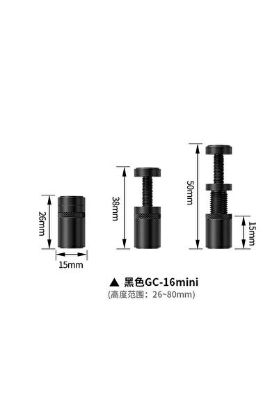 Choice6 gc-mini-bk Aluminum GPU Support Bracket Video Card Sag Holder Anti-Sa...