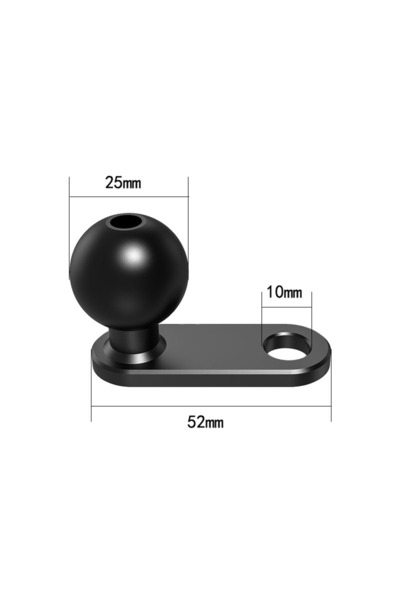 Choice9 R13 L Mirror mount 1 inch Ball head Adapter for Mount Motorcycle Hand...