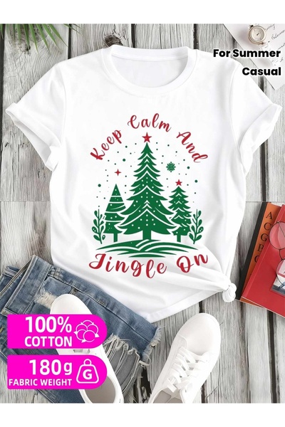 Astogria13 Jingle t shirts tshirts womens 180G 100% white Wearable year-round...