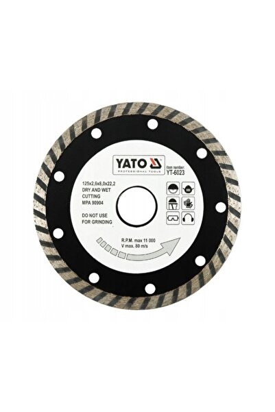 VOREL by YATO YATO Disc diamantat, segment turbo 125 mm, pentru utilizare ume...