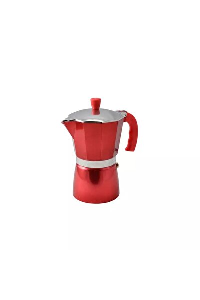 Perfect Home Espressor manual roșu pentru 3 persoane