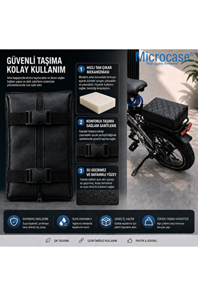 Microcase Su Geçirmez Elektrikli Bisiklet Bisiklet ve Sele Minderi AL5585