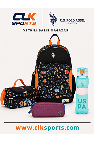 U.S. Polo Assn. İlköğretim Okul Sırt Çantası, Beslenme Çantası, Kalem Çantası...