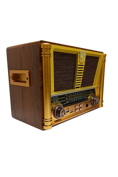 GoldSilver GS-1350 Nostaljik Bluetooth Radyo FM/AM/SW, USB/TF