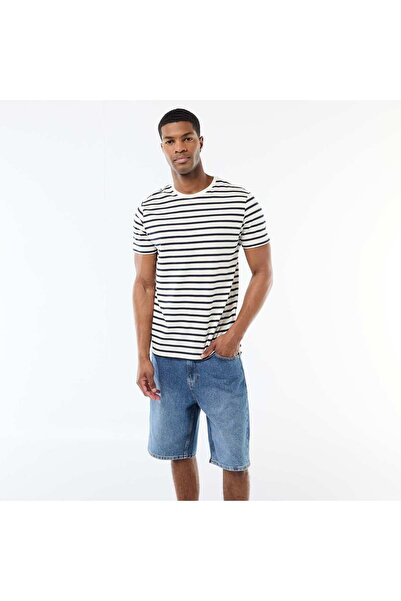 KIABI Striped T-shirt WHITE