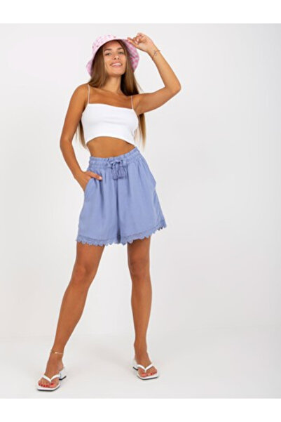 Sublevel Women's Shorts, Sublevel, Viscose, Light Blue, model D73761M62233KA1