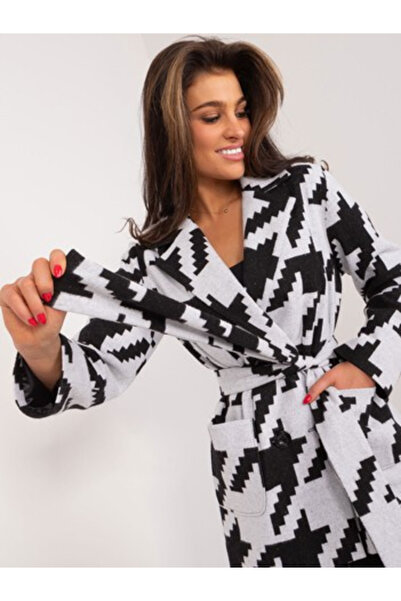 LAKERTA Palton Dama, LAKERTA, Bumbac, Maneca lunga, Negru, model LK-509550.19X