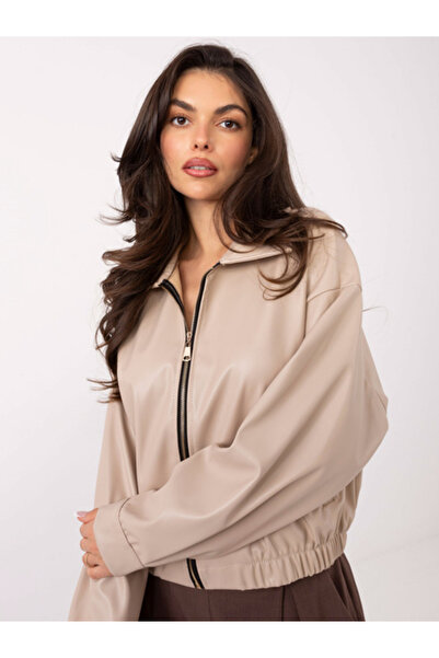 rue parıs Jacheta Dama, RUE PARIS, Poliester, Bej deschis, model IT-KR-FL9707.34