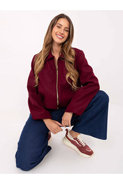 rue parıs Jacheta Dama, RUE PARIS, Poliester, Maneca lunga, Bordo, model IT-K...