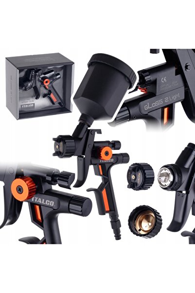 ITALCO Pistol de vopsit MINI GLOSS LIGHT HVLP 1,5 bar duză 0,8mm