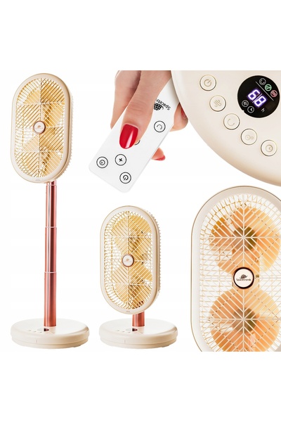 Spacetronik Ventilator eolian de podea pentru casă, cu 2 motoare, ionizare, s...
