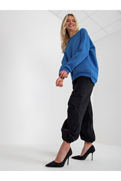 Relevance Women's Sweatshirt, RELEVANCE, Cotton, Long Sleeve, Dark Blue, mode...