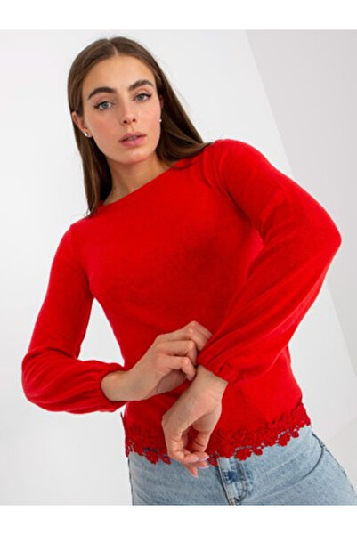 LAKERTA Bluza Dama Maneca lunga, Elegant, LAKERTA, Rosu Eleganta Office