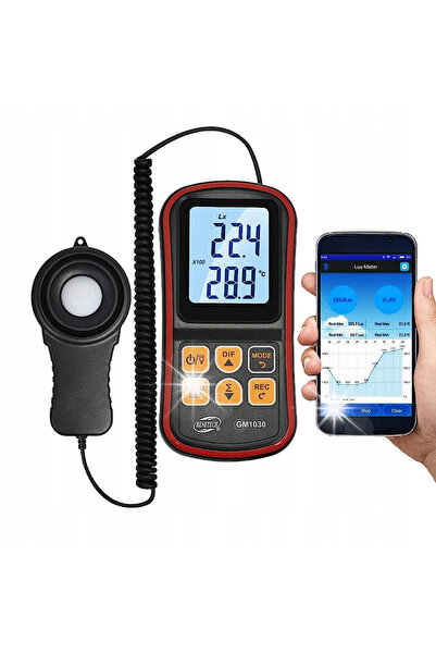 Benetech LUKSOMIERZ Luxmetru, Contor de intensitate luminoasă, Tester Bluetooth