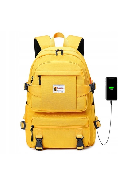 K&M CLOTHES Rucsac școlar cu port USB pentru laptop D064