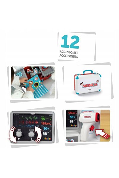 Smoby Set de doctorul mic: Geantă medicală tip valiză