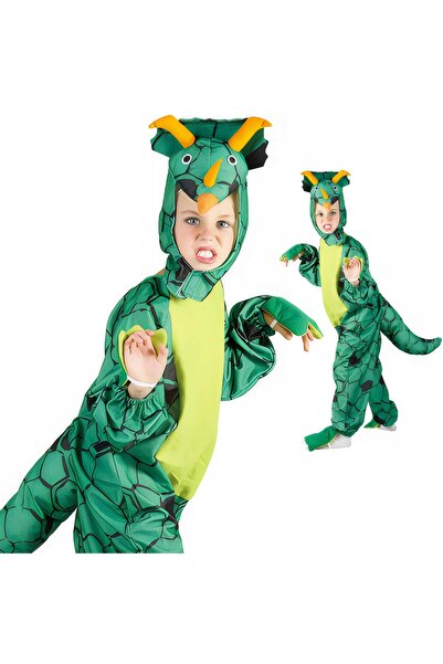 MADEJ Costum de carnaval dinozaur, mărimea S, 110-120 cm, pentru bal mascat.