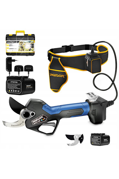 SWANSOFT SECATOR ELECTRIC PENTRU ARBORE 4.5CM - Cu acumulator, litiu-ion, pen...