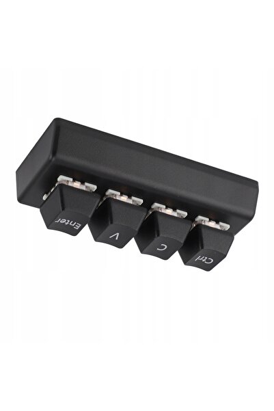 NO BRAND Tastatură mecanică programabilă USB cu 4 taste mini