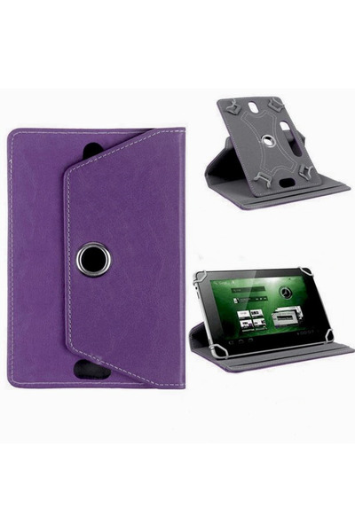 Fuchsia iPad Mini 4-5 ile Uyumlu 7.9 inç 360° Dönebilen Standlı Kapaklı Unive...
