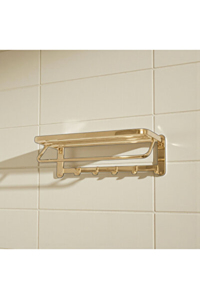 helemend Large Matte Gold Towel Rack Model 7013