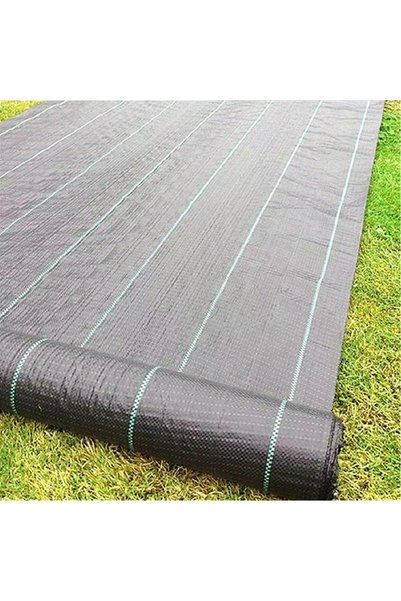 NO BRAND Folie agricolă neagră anti-buruieni, 70g, 1,6m x 50m, cu protecție UV