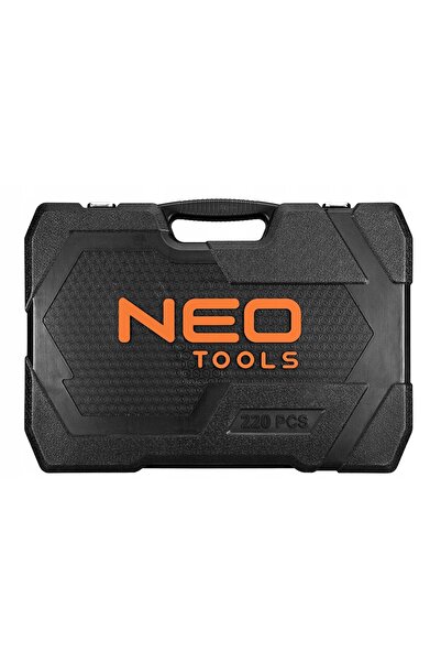 NEO Tools Set de chei tubulare 1/2 ", 3/8 ", 1/4 ", 220 piese Neo 10-220