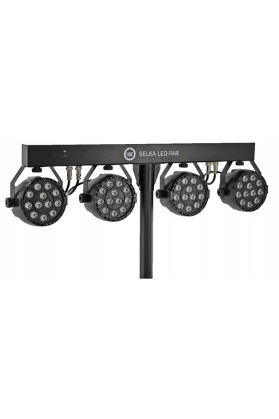 LIGHT4ME SET DE ILUMINATII 4x REFLETOR LED PAR RGBW + 2x HUSĂ DE PROTECȚIE + ...