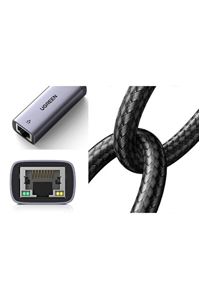 NO BRAND UGREEN CM483 ADAPTOR DE REȚEA USB-C LA RJ45 (GRI)