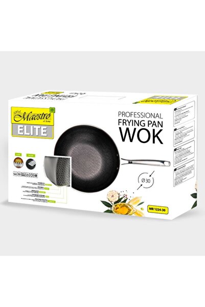 Maestro Tigaie WOK profesională de 30 cm, pentru inducție